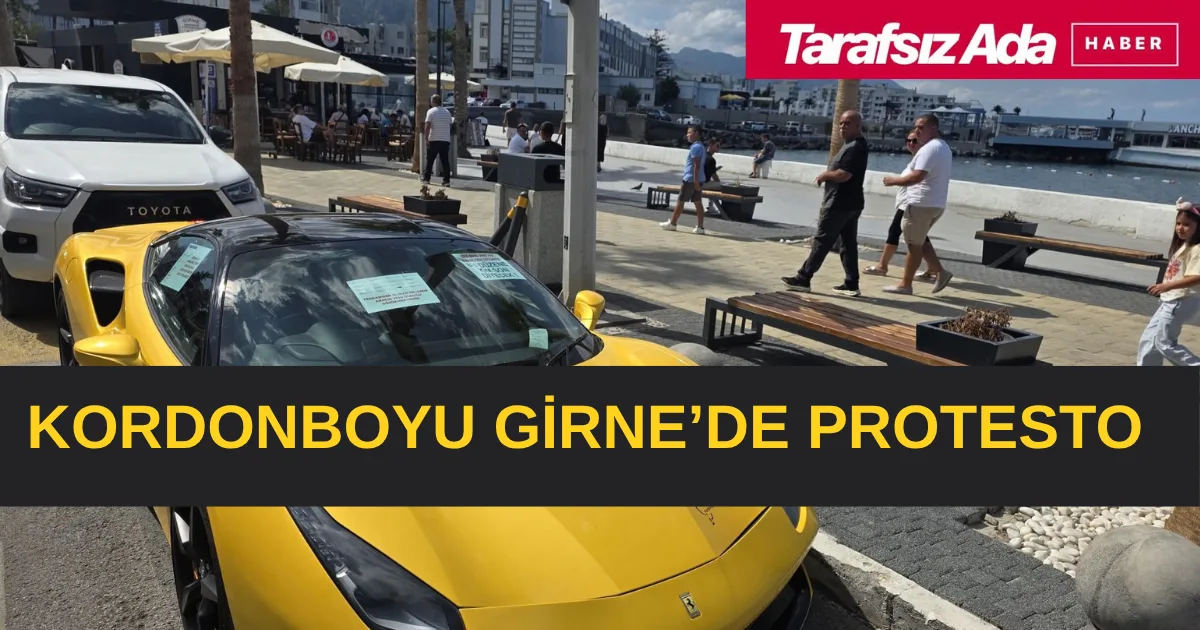 Kordonboyu’nda dikkat çeken protesto