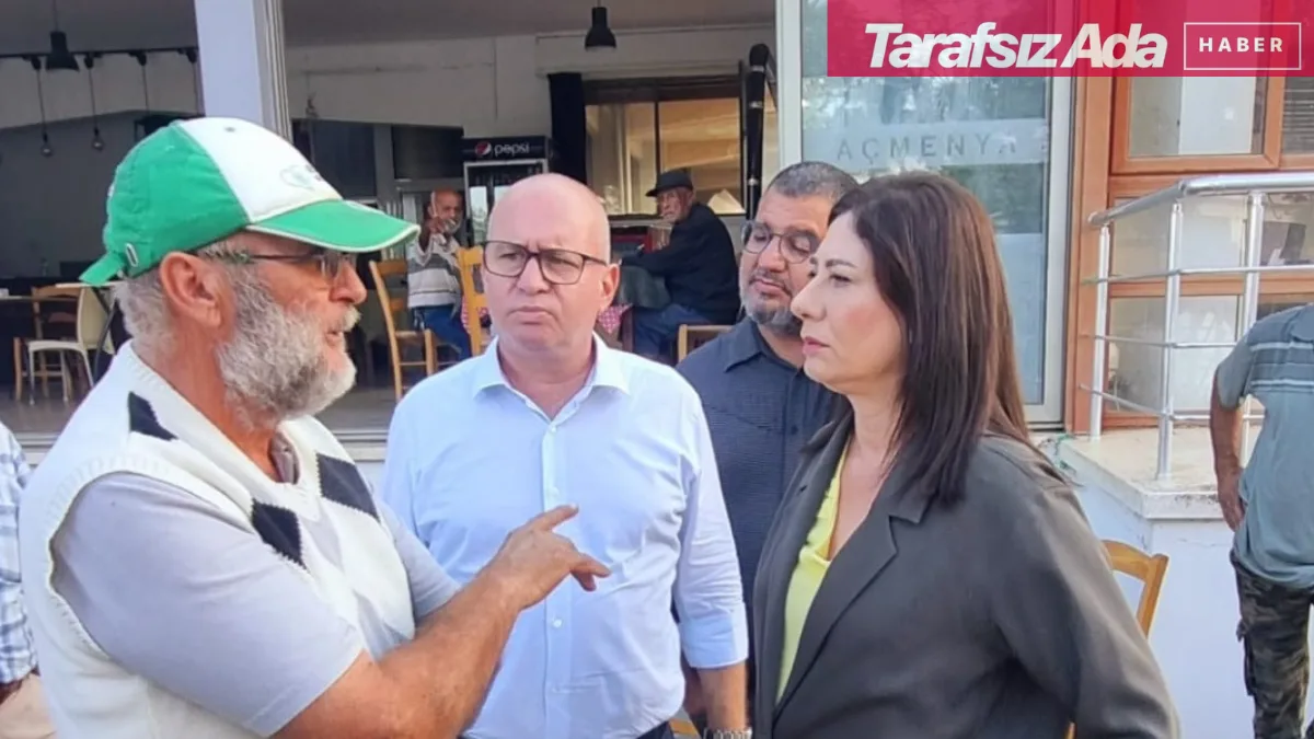 CTP heyeti, sel ve doludan etkilenen Lefke ve Güzelyurt’u ziyaret etti